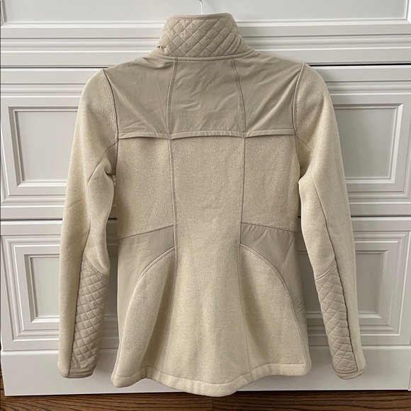 Athleta Womens Truckee full-zip Jacket Cream - Picture 6 of 7
